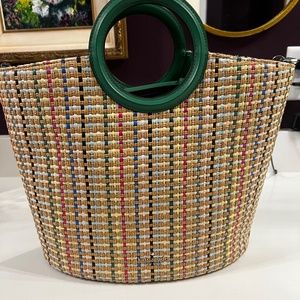 Kate Spade Jenna Straw Large Tote